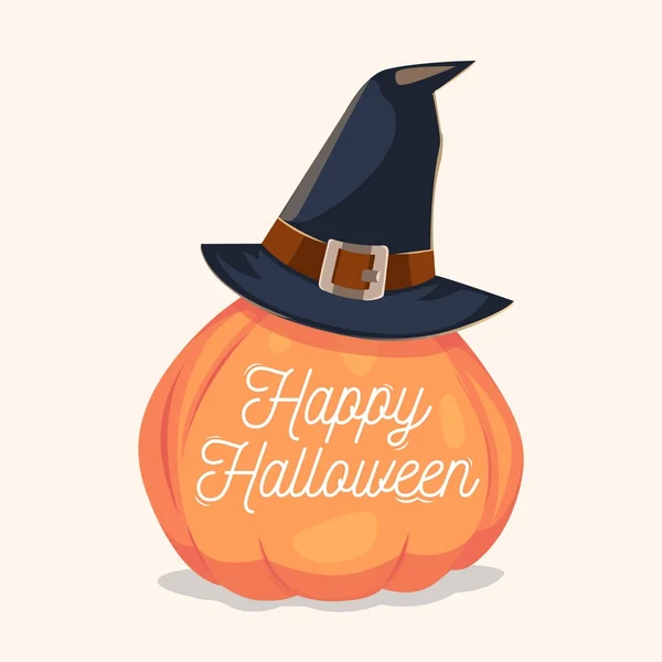 Feliz tarjeta de Halloween, fondo, póster. Ilustración vectorial . — Vector de stock