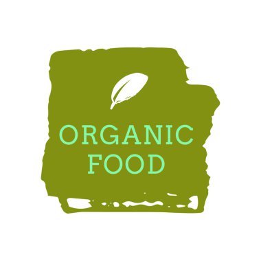 Eko simgesi, etiket. Organik Etiketler. Düz pul. Doğal çevre ürün. 