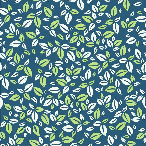 Patroon van de bladeren. Eenvoudig bladeren patroon. Natuurlijke patroon voor uw — Stockvector
