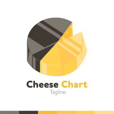 Peynir grafik Logo, Restoran logo, yemek ve pişirme logo, vecto