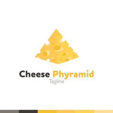 Logo, Restoran logosu, yemek ve pişirme logosu, vektör logo şablonu peynir.