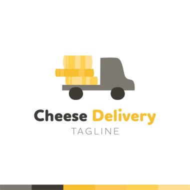 Peynir yemek Logo, Restoran logosu, yemek ve pişirme logosu, vektör logo şablonu.