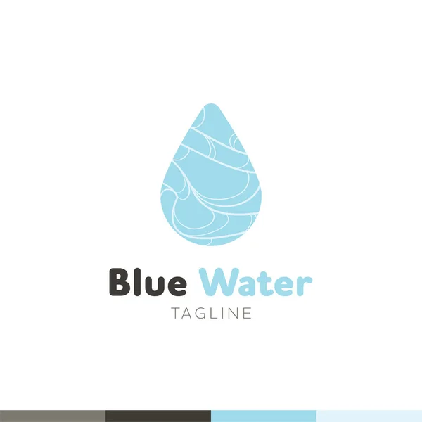 Symbole de goutte d'eau logo design icône modèle. Peut être utilisé dans ecol Illustration De Stock