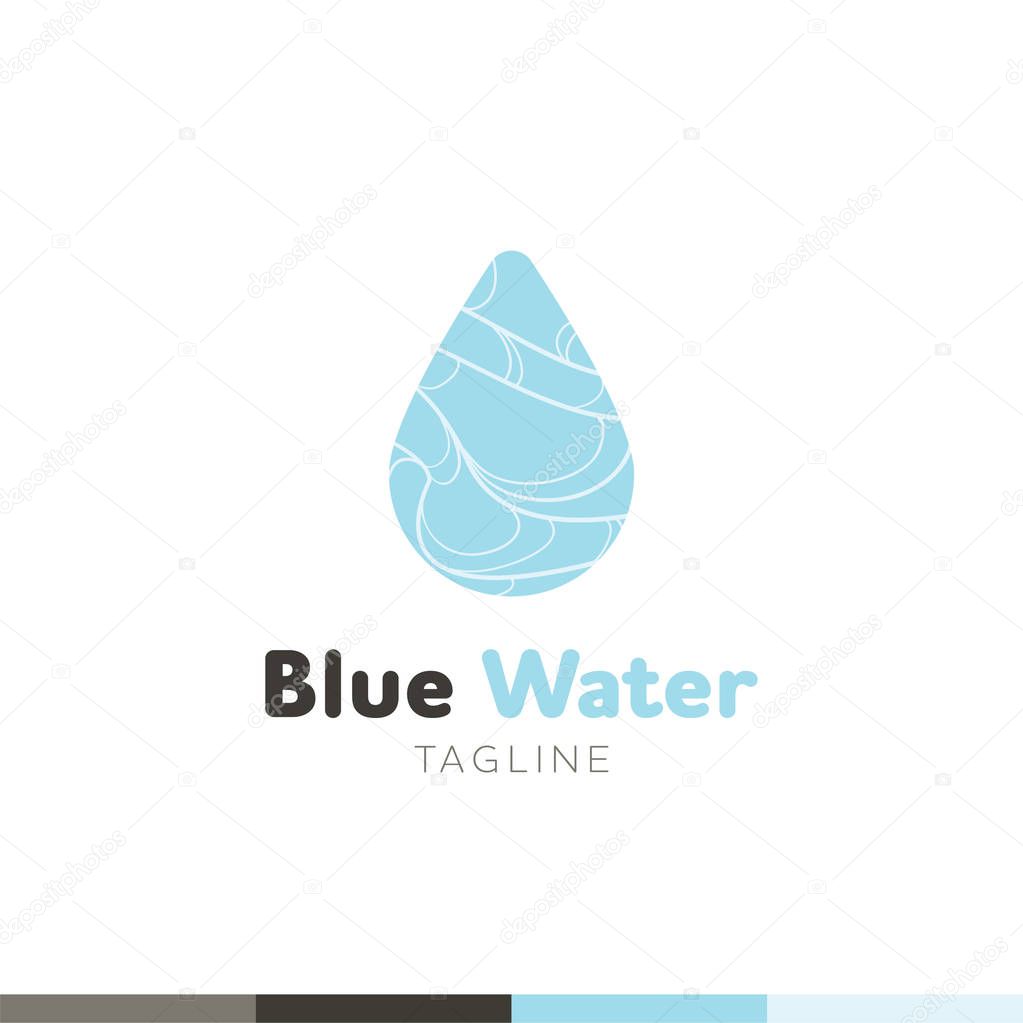 Water drop symbol logo design template icon. May be used in ecol