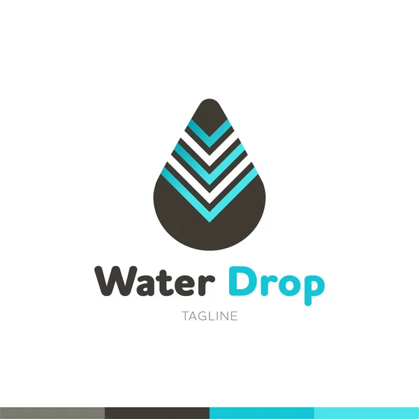 Drop. Cool vector icon or logo template — Stock Vector