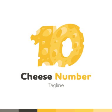 Peynir yemek Logo, Restoran logosu, yemek ve pişirme logosu, vektör logo şablonu.