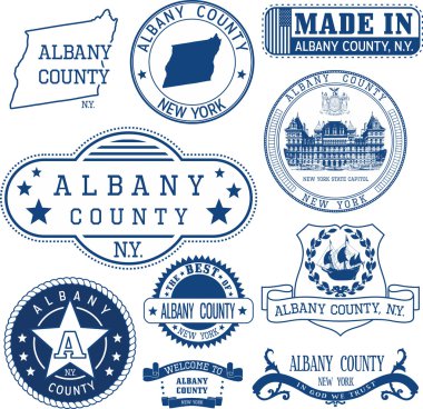Genel pullar ve Albany İlçesi, Ny belirtileri