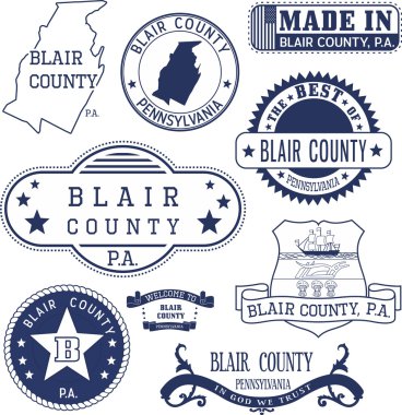 Genel pullar ve Blair county, Pa belirtileri