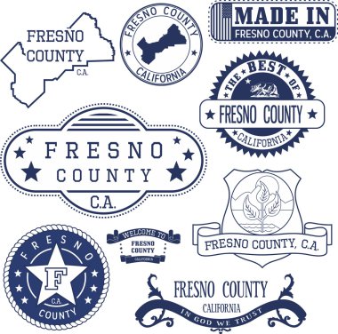 Fresno county, Ca. dizi pullar ve işaretleri