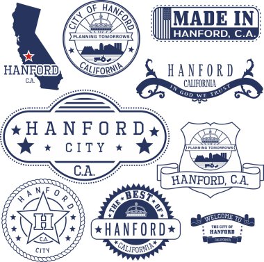Hanford city, Ca. pul ve işaretleri
