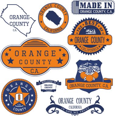 Orange county, Ca. dizi pullar ve işaretleri