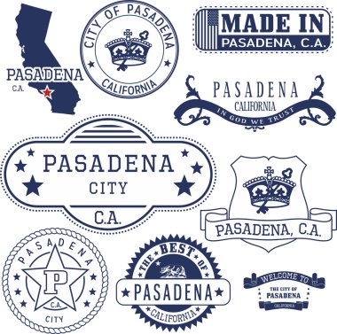 Pasadena city, Ca. pul ve işaretleri