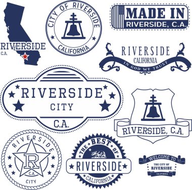 Riverside city, Ca. pul ve işaretleri