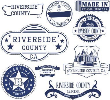 Riverside county, Ca. dizi pullar ve işaretleri