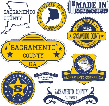 Sacramento county, Ca. dizi pullar ve işaretleri