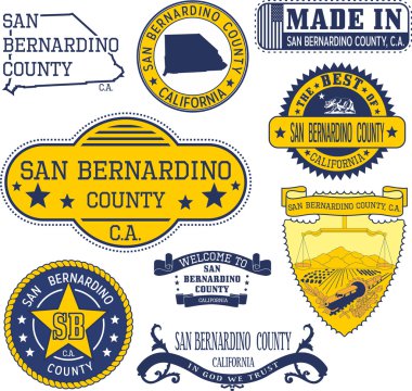 San Bernardino county, Ca. dizi pullar ve işaretleri