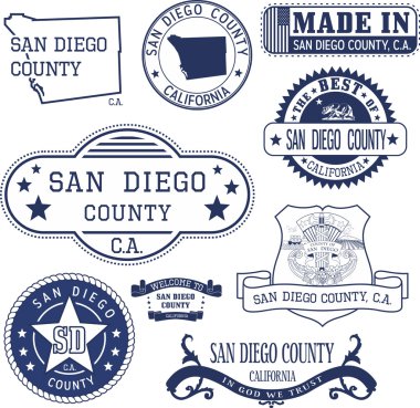 San Diego county, Ca. dizi pullar ve işaretleri