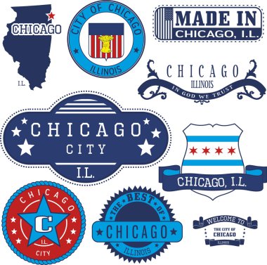 Chicago şehir, Il. Pul ve işaretleri