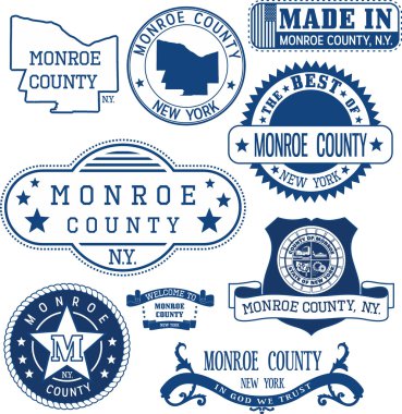 Monroe county, New York. Pullar ve işaretleri.