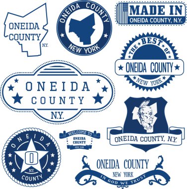 Oneida county, New York. Pullar ve işaretleri.