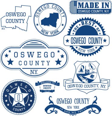 Oswego county, New York. Pullar ve işaretleri