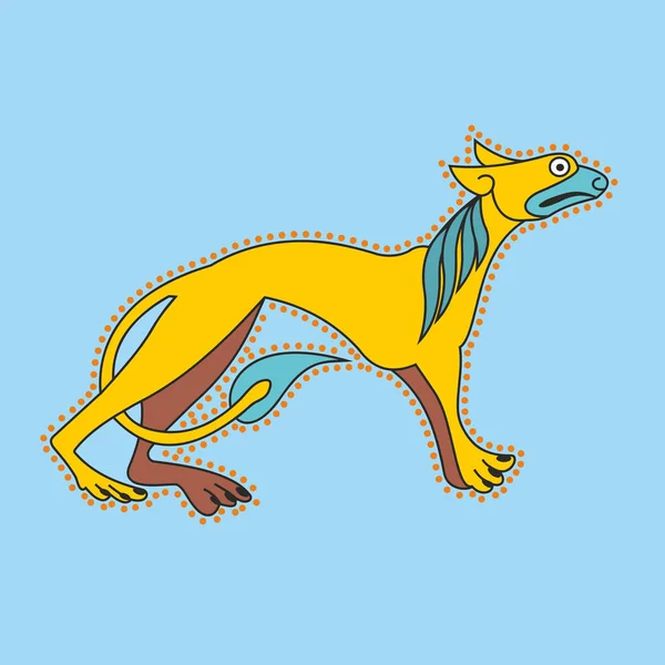 León celta ornamental decorativo Ilustraciones de stock libres de derechos