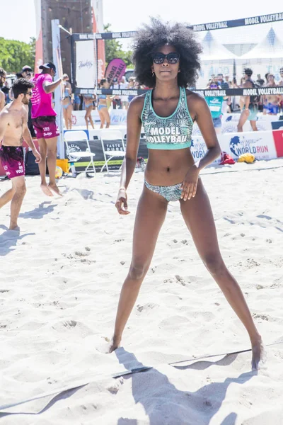 Modelo Voleibol Miami Beach 2017 — Foto de Stock