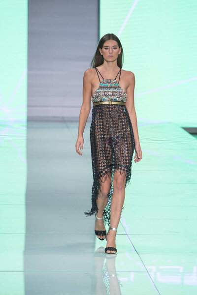 Custo Bracelona fashion show during Miami Fashion Week 2017