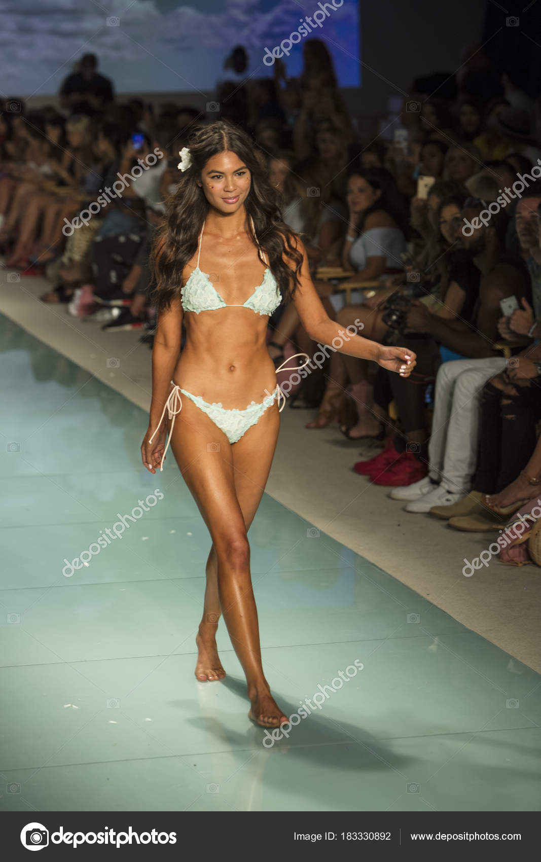 Model Walks Runway Lolli Swim Summer 2017 Fashion Show Funkshion