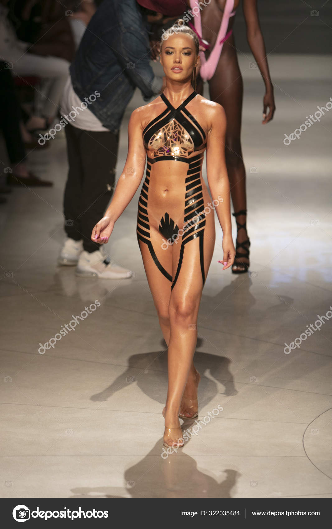 Model Walks Runway Black Tape Project Fashion Show Summer 2019 – Stock  Editorial Photo © HumbertoVidal #322035484