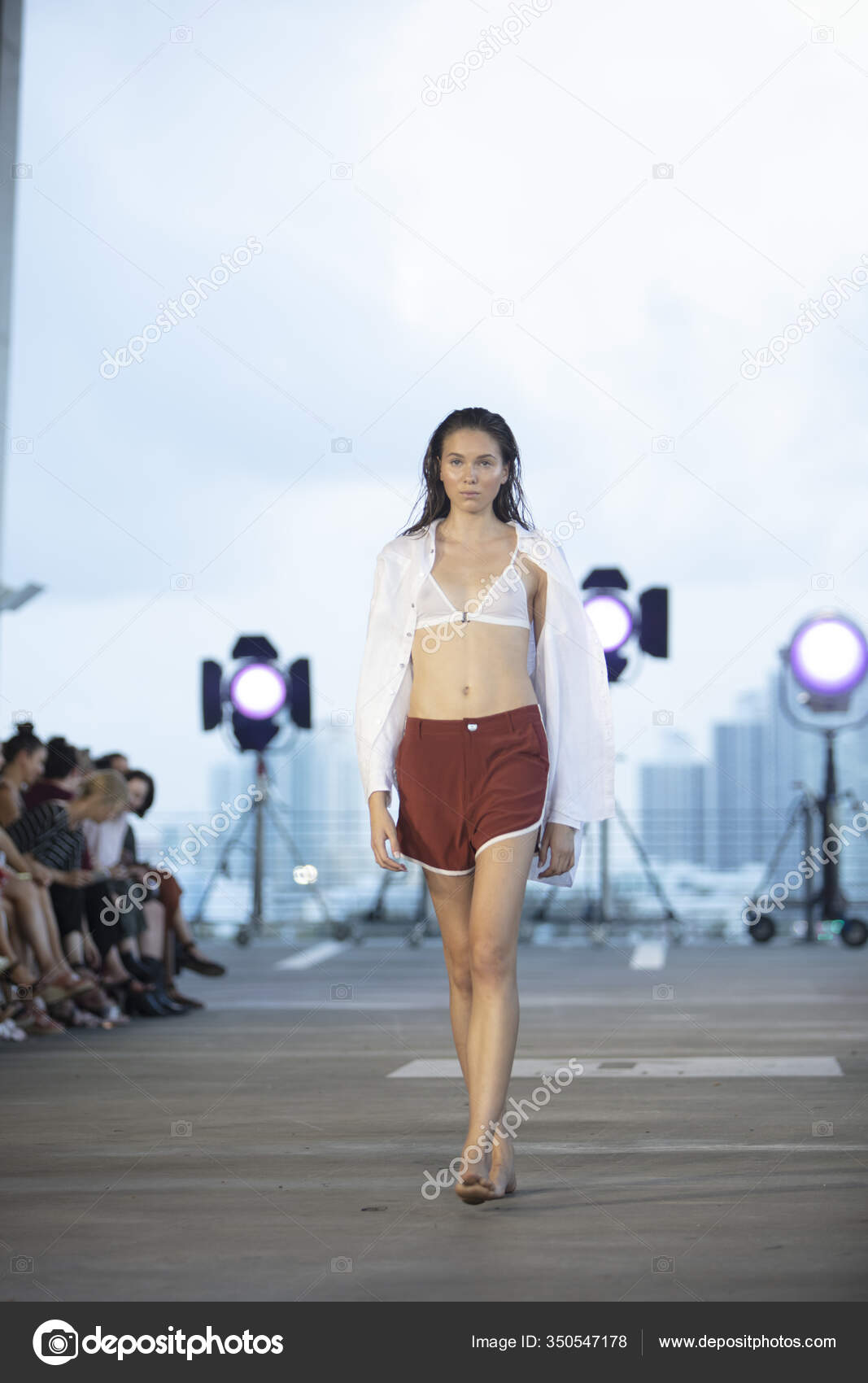 Model Walks Runway Acacia Swimwear Summer Collection 2020 Fashion Show Stock Editorial Photo HumbertoVidal 350547178
