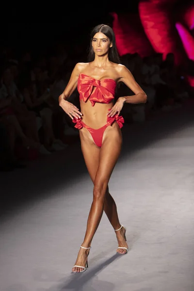 Model Walks Runway Baes Bikinis Summer Collection 2020 Fashion Show — Stock Photo, Image