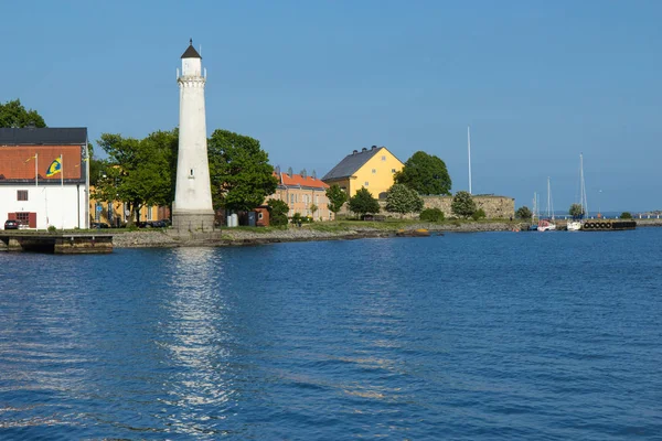 Deniz feneri Karlskrona, İsveç — Stok fotoğraf