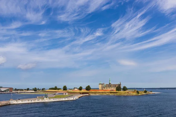 Uitzicht op het kasteel Kronborg in Denemarken — Stockfoto