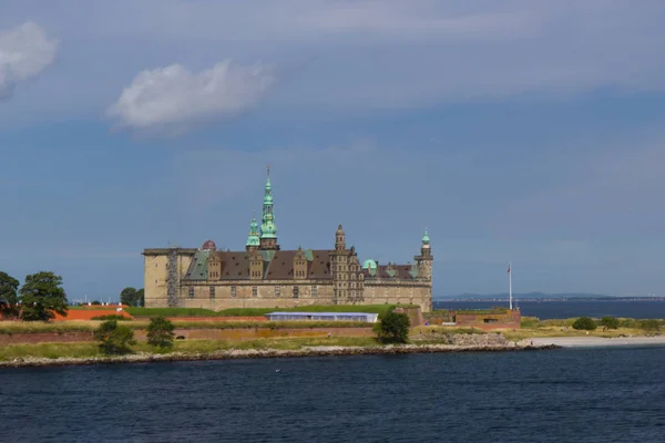 Pohled z hradu Kronborg v Dánsku — Stock fotografie
