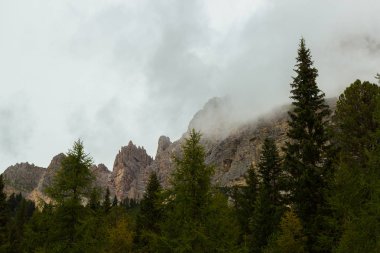 Görünüm od Dolomites Alpler'de yaz