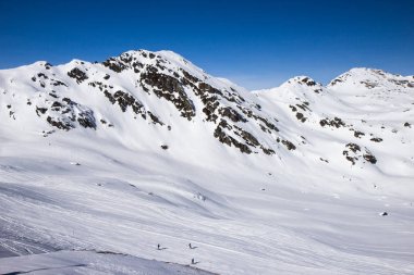 Zillertall valley, Avusturya Alpleri'nde görünümünü