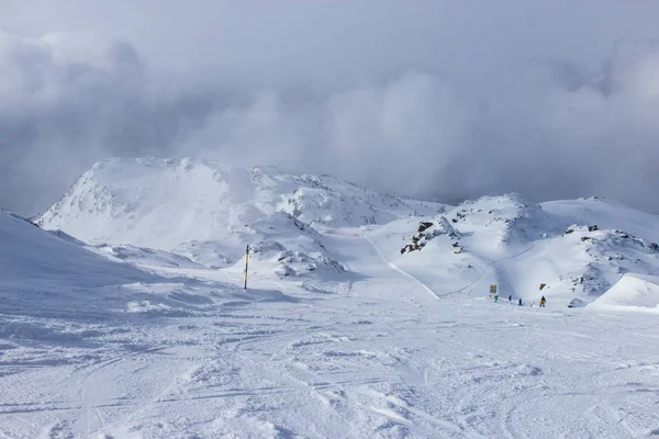 Widok na Alpy w dolinie Zillertall, Austria — Zdjęcie stockowe