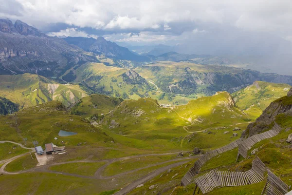 View of Marmolada glacier from Arabba cable car — Stock Photo, Image