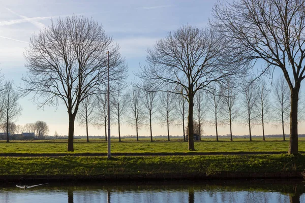 Canaux d'Amstelveen, heure d'automne — Photo