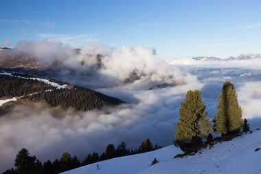 Mayrhofen ski Resort, Tyrol, Avusturya Alpleri görünümünü