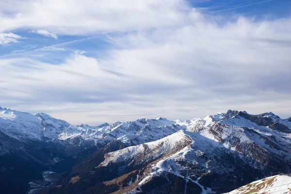 Vista Dos Alpes Estância Esqui Mayrhofen Tirol Áustria — Fotografia de Stock