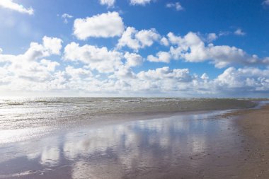 kum tepeleri Blaavand Beach, Güney Jutland, Danimarka