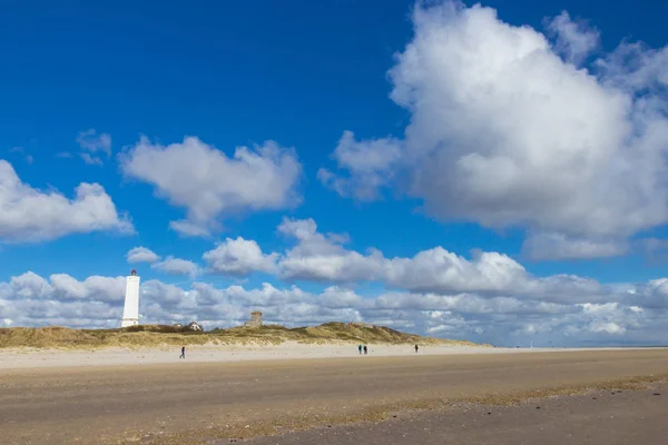 Песчаные Дюны Пляжа Блааванд Южная Ютландия Дания — стоковое фото