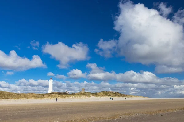 Homokdűnék Blaavand Beach Dél Jütland Dánia — Stock Fotó