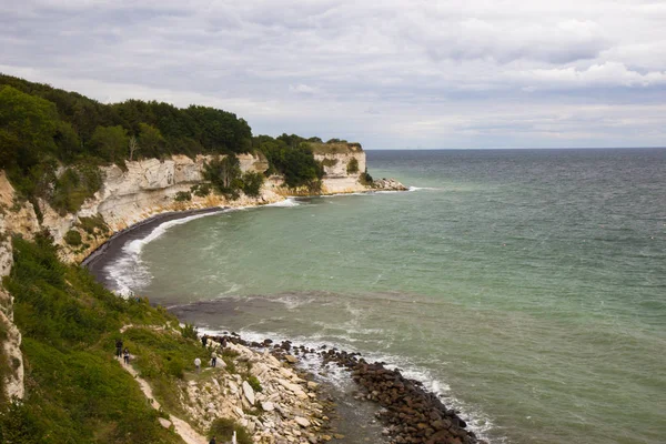 Stevns Kliff - Danimarka bir kireçtaşı kayalıklarla görünümünü