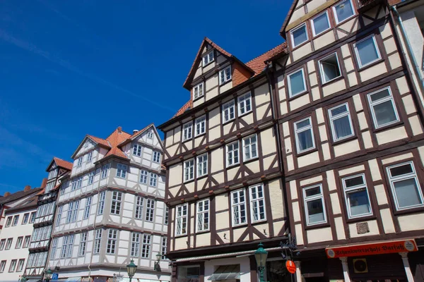 Antiguas casas históricas en Hannover casco antiguo —  Fotos de Stock
