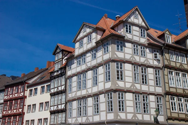 Antiguas casas históricas en Hannover casco antiguo —  Fotos de Stock