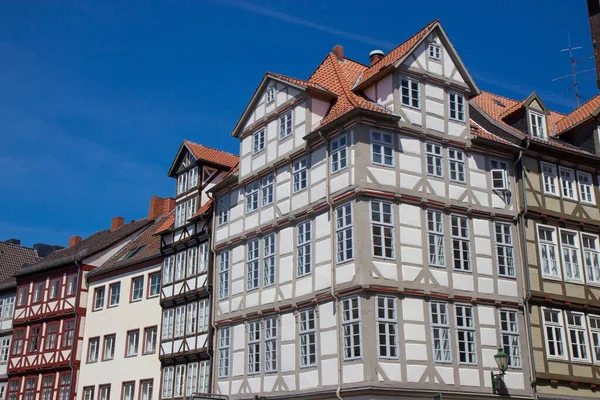 Antiguas casas históricas en Hannover casco antiguo —  Fotos de Stock