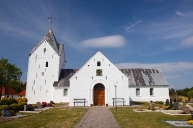Sankt Clemens Church located in the island of Romo clipart
